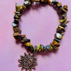 Natural Stone Charm Bracelet